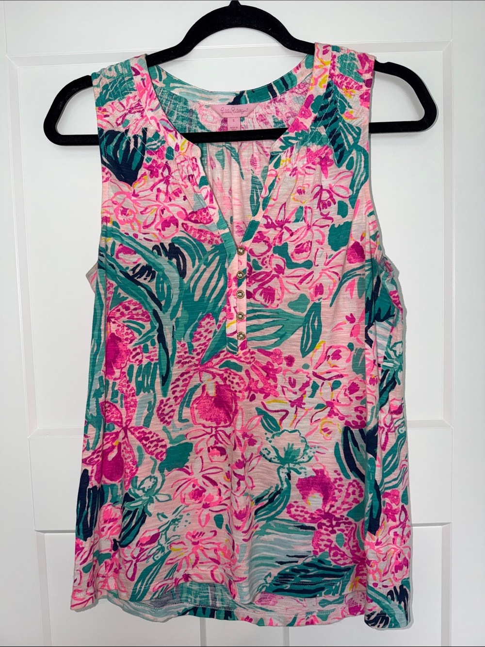 Lilly Pulitzer Essie Top Via Flora